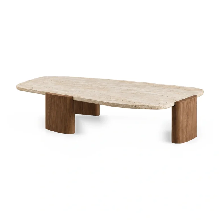 Coffee table on a white background