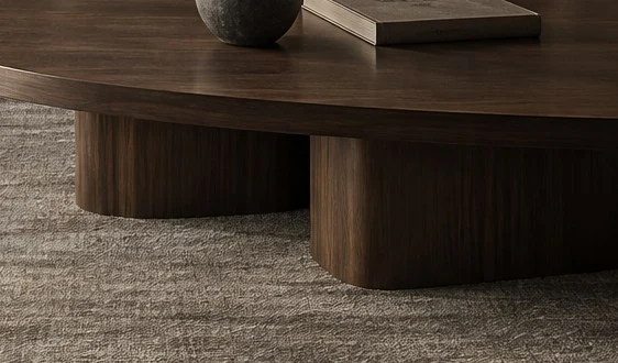 Illustrative indoor furniture concept: wood