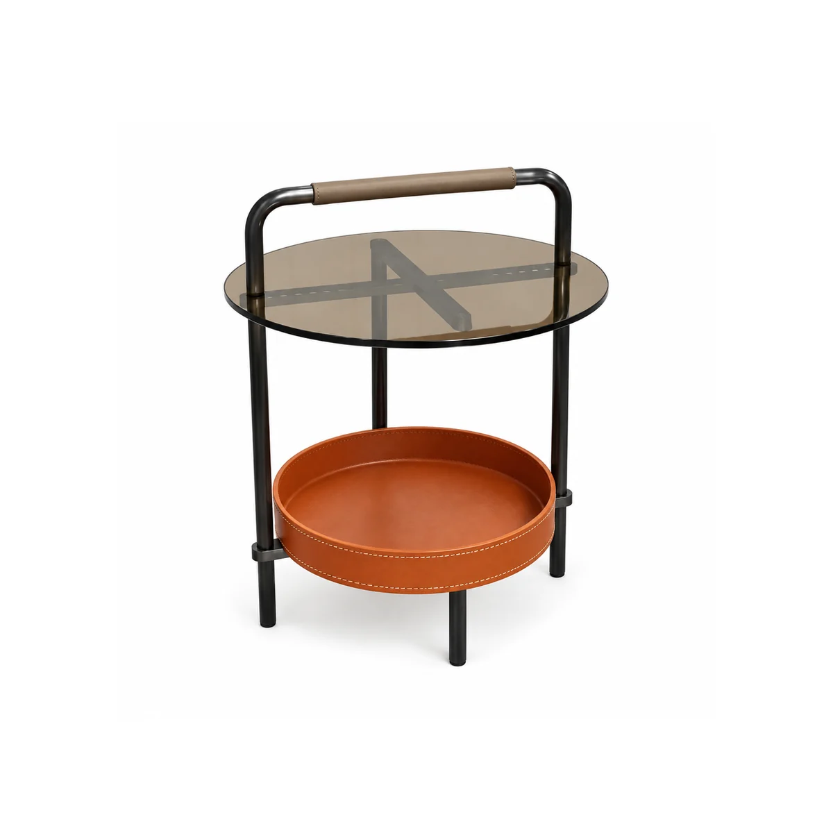 Glass-Top Side Table — CT-GM017042