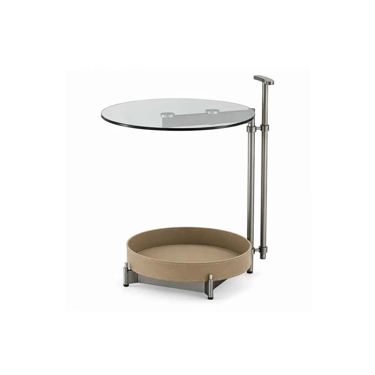 Glass-Top Side Table — CT-GM017053